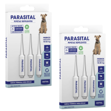 Parasital Pipetas Perros Medianos 10-25 kg x 3Uds | Repelente contra Pulgas, Garrapatas y Mosquitos