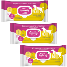 Inodorina 40 Toallitas Perros, Gatos y Roedores - Aroma a Citronella