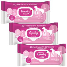 Inodorina 40 Toallitas Perros y Gatos - Aloe Vera | Hidratación y Cuidado