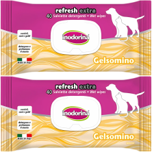 Inodorina 40 Toallitas Perros y Gatos - Jazmín | Higiene y Aroma Floral