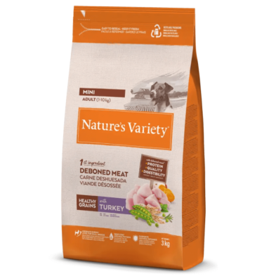 Pienso Perros Pequeños Adultos Nature’s Variety Mini Pavo con Cereales Integrales | Supienso
