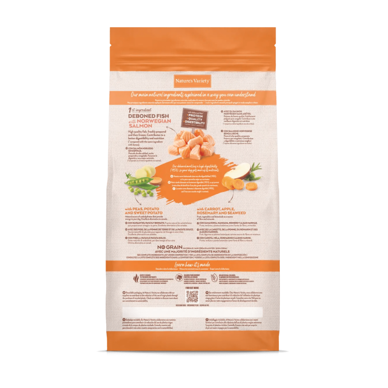Nature's Variety Puppy Mini No Grain Salmón – Pienso para Cachorro de Perro Pequeño