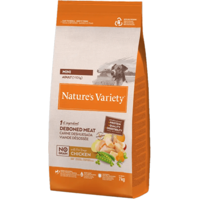 Nature's Variety Adult Mini No Grain Pollo Campero – Pienso para Perro Adulto Mini