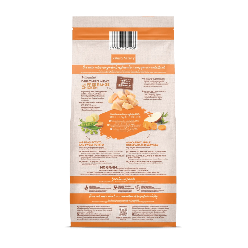 Nature's Variety Adult Mini No Grain Pollo Campero – Pienso para Perro Adulto Mini