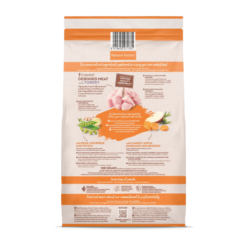 Pienso Gatos Esterilizados Nature’s Variety Pavo Grain Free Adultos | Supienso