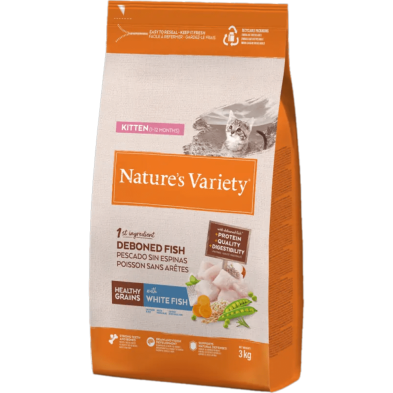 Pienso Gatitos Nature’s Variety Pescado Blanco Healthy Grain | Supienso