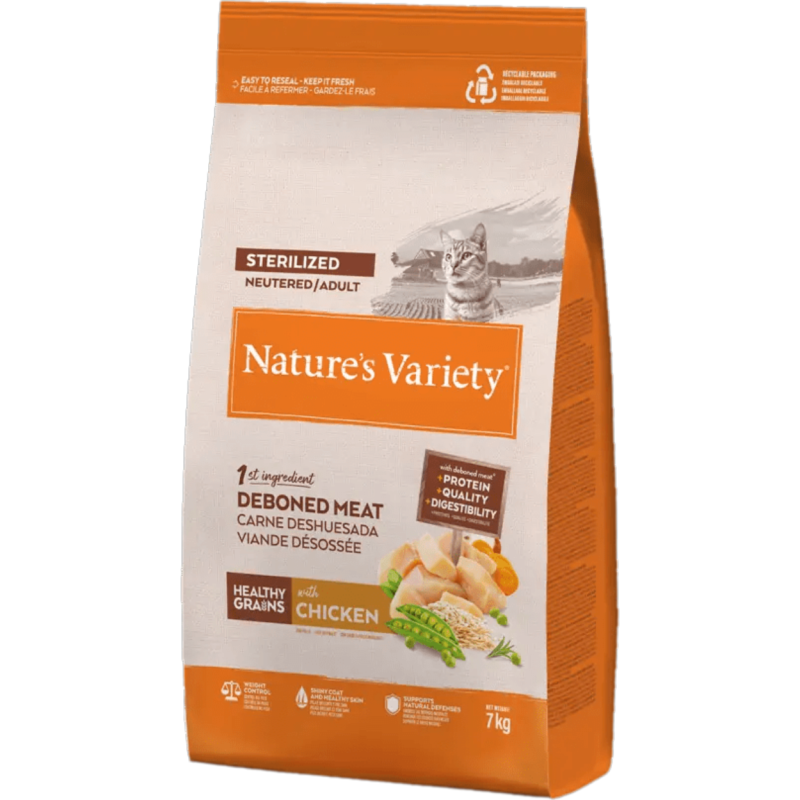 Pienso Gatos Esterilizados Nature’s Variety Pollo Campero Healthy Grain | Supienso