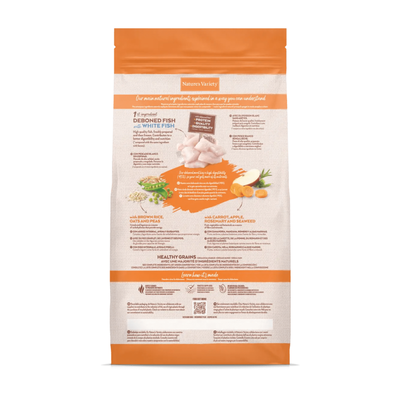 Pienso Gatos Esterilizados Nature’s Variety Pescado Blanco Grain Free | Supienso