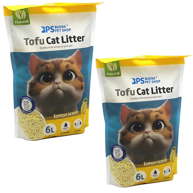 Arena de Tofu para Gatos 6L Lavanda | 100% Biodegradable