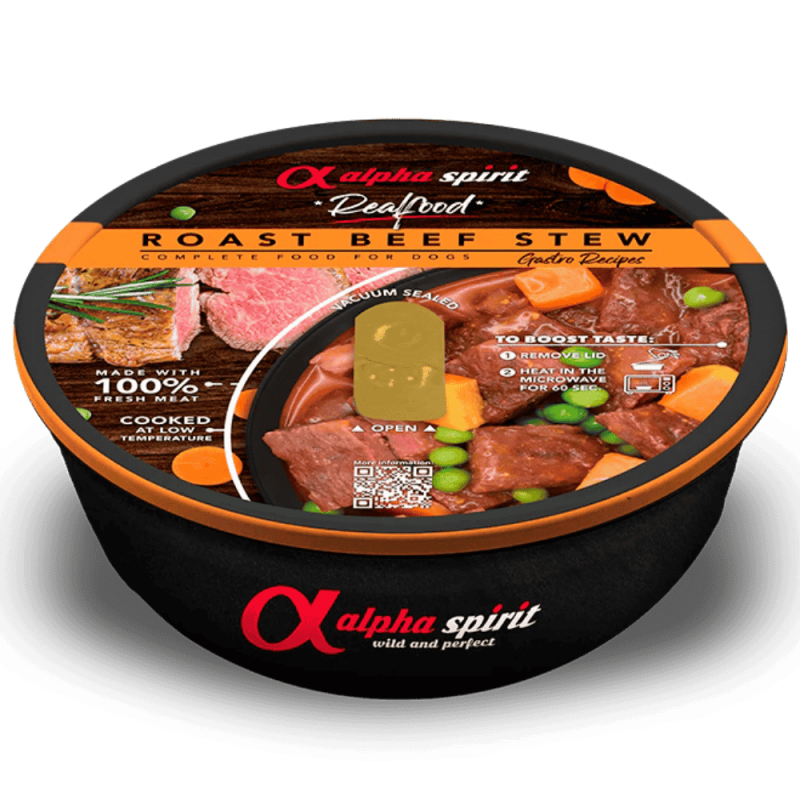 🐶 Alpha Spirit Real Food | Estofado de Roast Beef para Perros | 280 g
