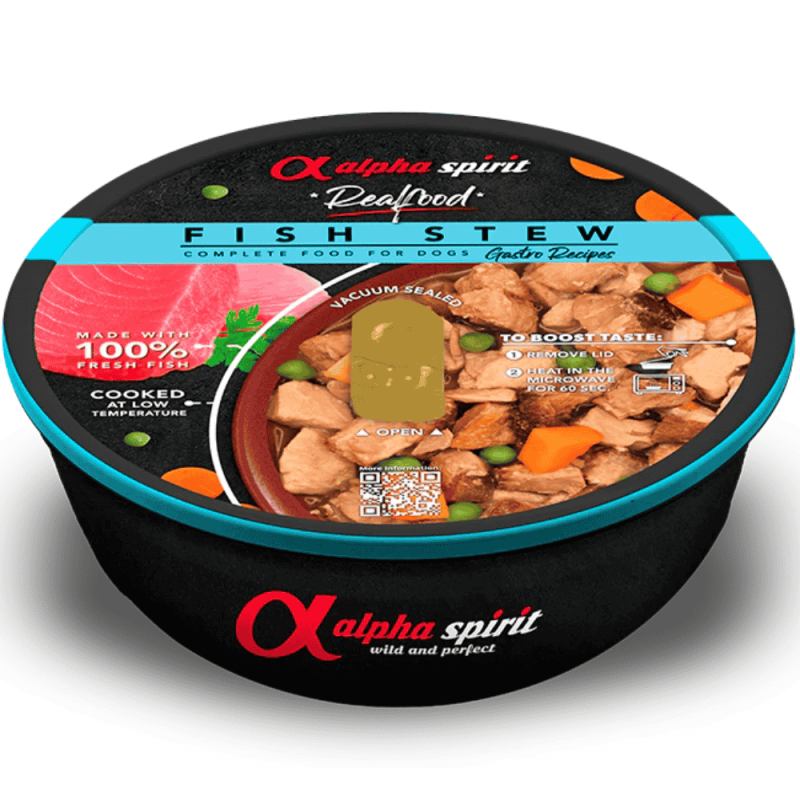 🐶 Alpha Spirit Real Food | Estofado de Pescado para Perros | 280 g