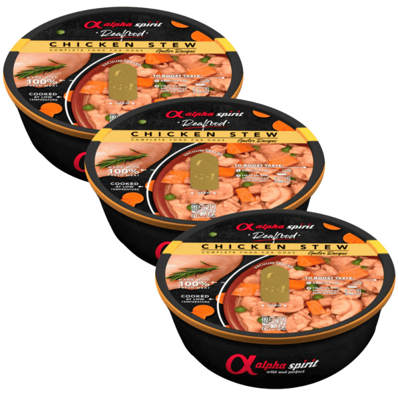 🐶 Alpha Spirit Real Food Pollo | Alimentación Premium para Perros | 280 g