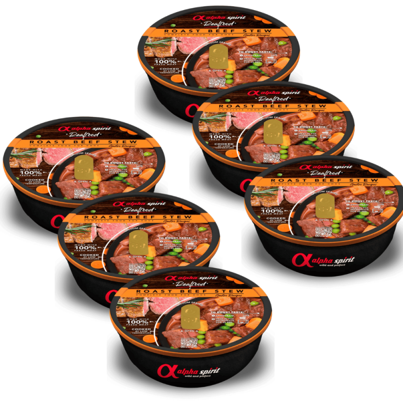 🐶 Alpha Spirit Real Food | Estofado de Roast Beef para Perros | 280 g