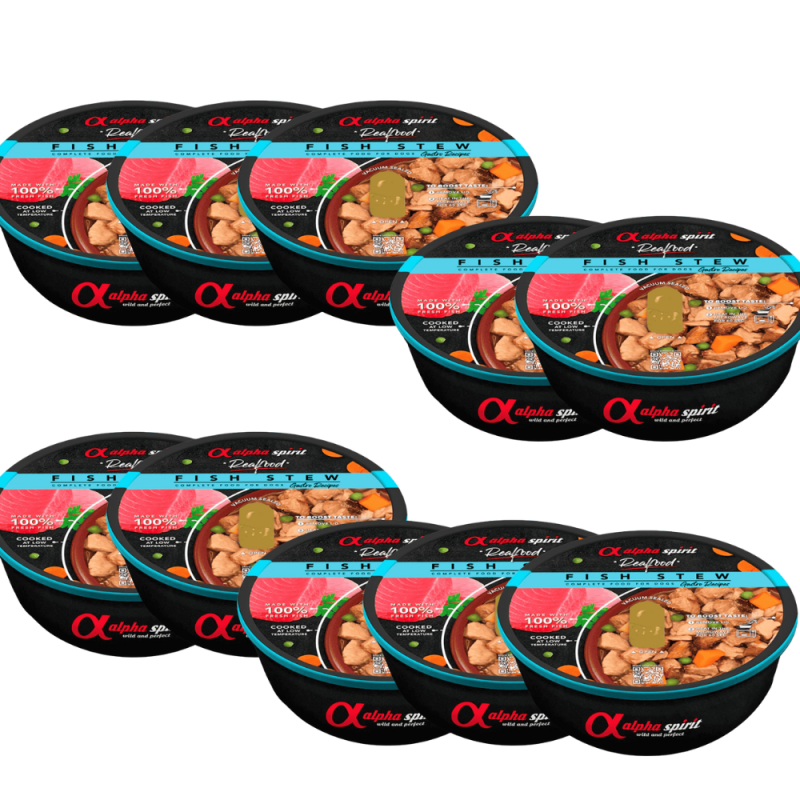 🐶 Alpha Spirit Real Food | Estofado de Pescado para Perros | 280 g