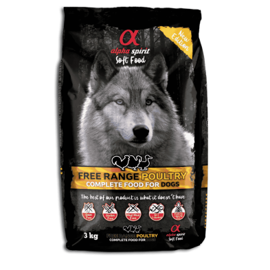 Alpha Spirit Aves de Corral | Soft Food sin Cereales para Perros