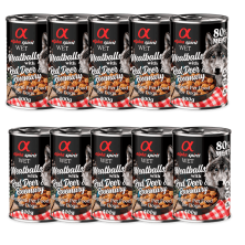 Alpha Spirit Albóndigas de Ciervo y Romero 400 gr - Comida Natural para Perros