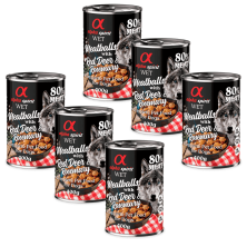 Alpha Spirit Albóndigas de Ciervo y Romero 400 gr - Comida Natural para Perros