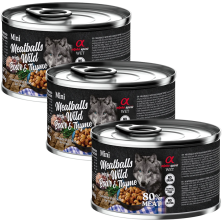 Alpha Spirit Albóndigas de Jabalí y Tomillo 200 gr y 400 gr - Deliciosa Comida Natural para Perros