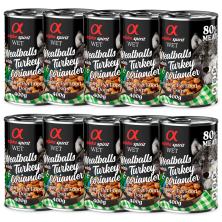 Albóndigas de Pavo y Cilantro 200 gr y 400 gr Alpha Spirit - Nutrición Natural y Sabrosa para Perros