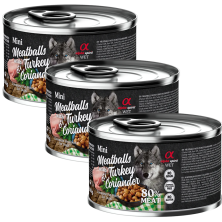 Albóndigas de Pavo y Cilantro 200 gr y 400 gr Alpha Spirit - Nutrición Natural y Sabrosa para Perros