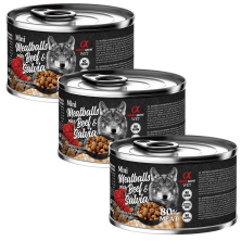 Albóndigas de Ternera y Salvia 200 gr y 400 gr Alpha Spirit - Nutrición Natural y Sabrosa para Perros