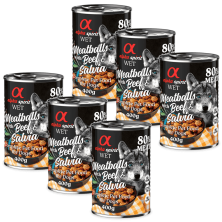 Albóndigas de Ternera y Salvia 200 gr y 400 gr Alpha Spirit - Nutrición Natural y Sabrosa para Perros