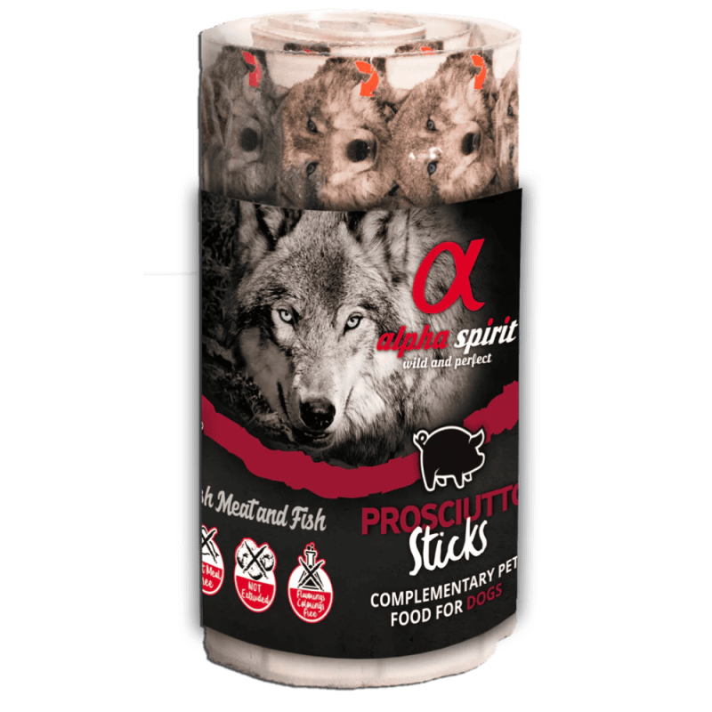 Alpha Spirit Ristras de Jamón 192 Uds - Snack Natural para Perros