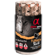 Alpha Spirit Ristras de Pavo 192 Uds - Snack Natural para Perros
