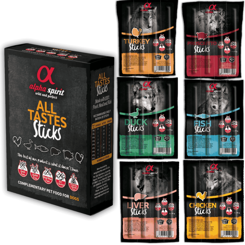 Alpha Spirit Caja de Ristras MULTISABOR (6 sabores x 4 unds) – Sabor y Calidad en Cada Ristra
