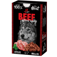 Alpha Spirit Snack Natural Perro Ternera 6x80gr – Sabores Naturales y Nutritivos para tu Perro