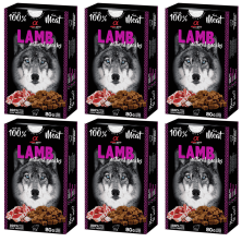 Alpha Spirit Snack Natural Perro Cordero 6x80gr – Sabores Naturales y Nutritivos para tu Perro