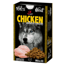 Alpha Spirit Snack Natural Perro Pollo 6x80gr – Sabores Naturales y Nutritivos para tu Perro