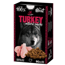 Alpha Spirit Snack Natural Perro Pavo 6x80gr – Sabores Naturales y Nutritivos para tu Perro