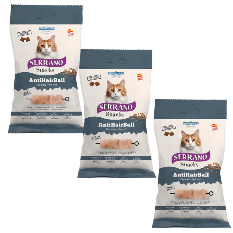 MNS Serrano Snacks Pollo 50g - Cuida la Digestión de tu Gato