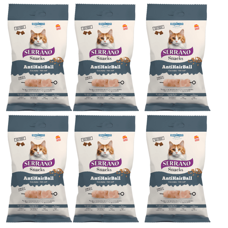 MNS Serrano Snacks Pollo 50g - Cuida la Digestión de tu Gato