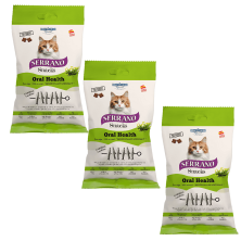 MNS Serrano Snacks Gato Sardina Oral Care 50g - Cuidado Dental Felino
