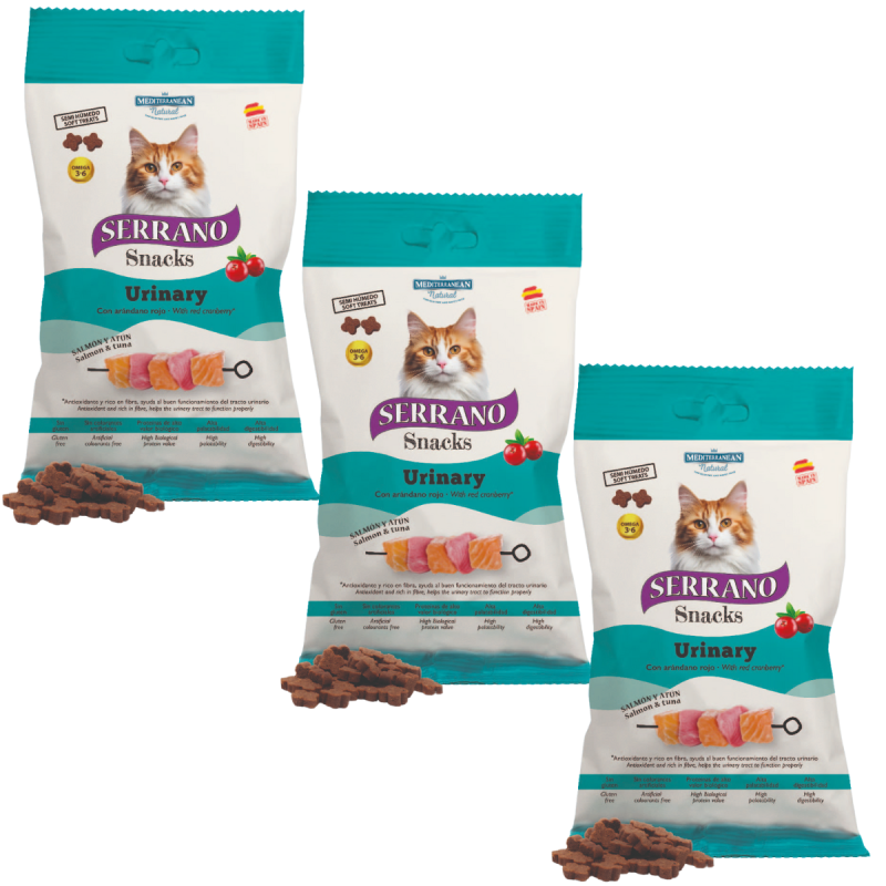 MNS Gato Serrano Snacks Urinary Salmón 50g - Cuidado Urinario Felino