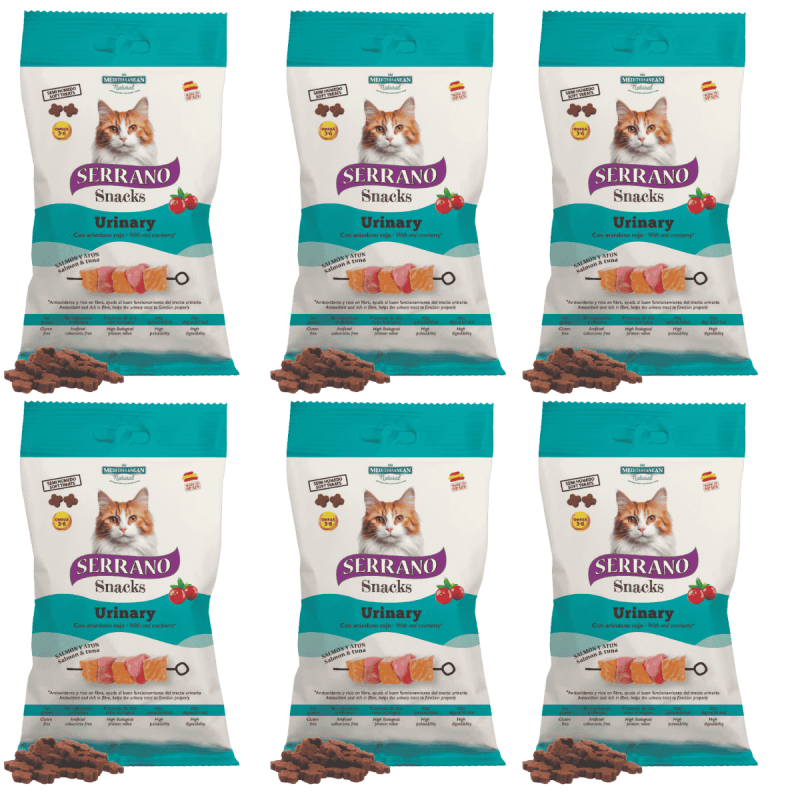 MNS Gato Serrano Snacks Urinary Salmón 50g - Cuidado Urinario Felino