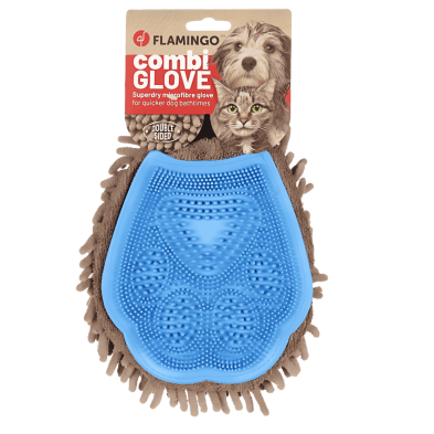 Guante Combi Glove Cepillado y Secado - Cuidado Integral para el Pelaje de tu Mascota