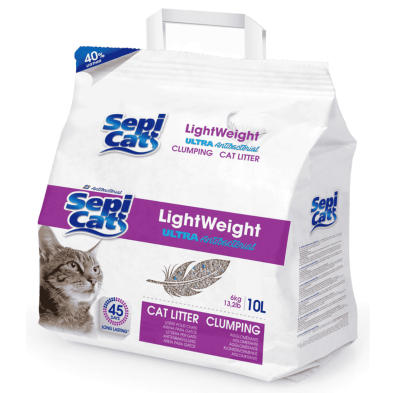 Sepicat Lightweight Ultra Antibact 10L (6Kg) | Arena para Gatos Higiénica