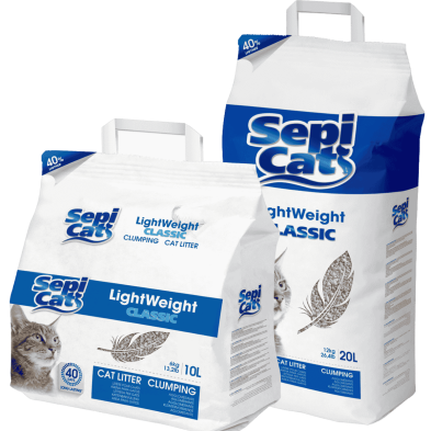 Sepicat Lightweight Ultra Antibact 6 kg - Arena Aglomerante Ligera con Protección Antibacteriana para Gatos