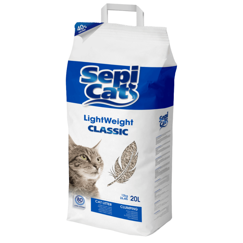 Sepicat Lightweight Ultra Antibact 6 kg - Arena Aglomerante Ligera con Protección Antibacteriana para Gatos
