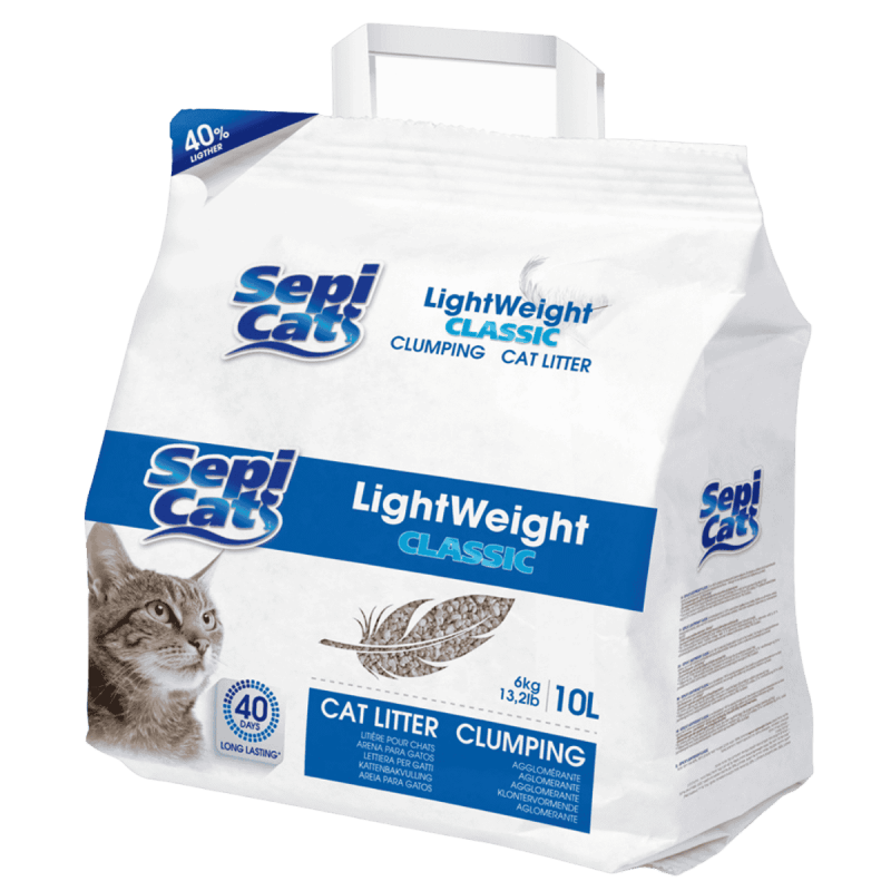 Sepicat Lightweight Ultra Antibact 6 kg - Arena Aglomerante Ligera con Protección Antibacteriana para Gatos