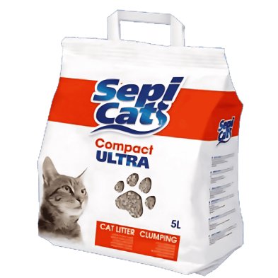 Sepicat Compact Ultra 4,25 kg - Arena Absorbente Natural para Gatos