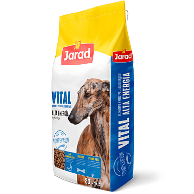 Jarad Vital Alta Energía 20 Kg - Pienso Completo para Perros Activos