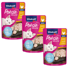 Vitakraft Poesie Delice Junior Pollo Tierno 85g – Alimentación Premium para Gatitos