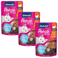 Vitakraft Poesie Delice Junior Pavo 85g – Nutrición Completa para Gatitos