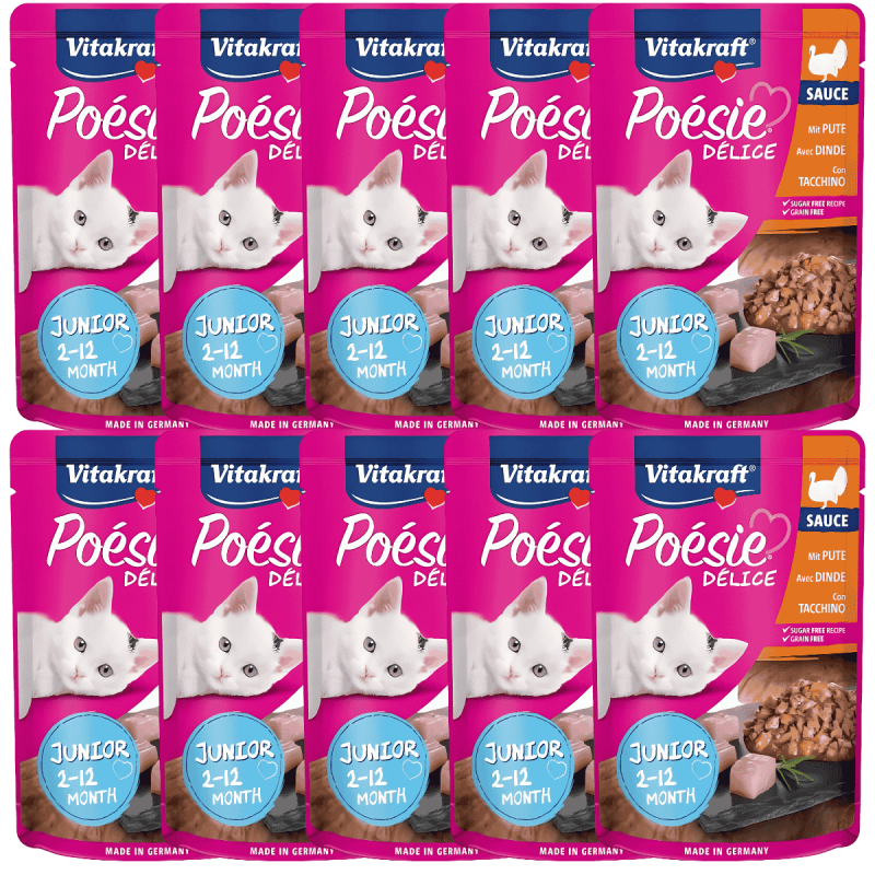 Vitakraft Poesie Delice Junior Pavo 85g – Nutrición Completa para Gatitos