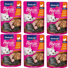 Vitakraft Poesie Delice Salsa Pavo 85g – Comida Húmeda Premium para Gatos