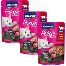 Vitakraft Poesie Delice Salsa Ternera 85g – Comida Húmeda Premium para Gatos